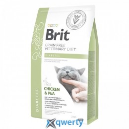 Brit GF Veterinary Diet Diabetes 2 кг для кошек, при сахарном диабете (курица) (1111152755)