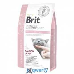 Brit GF Veterinary Diet Hypoallergenic 2 кг для кошек, при пищевой аллергии (лосось) (1111152749)