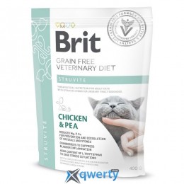 Brit GF Veterinary Diet Struvite 400 г для кошек, при заболеваниях мочевыводящих путей (курица) (1111152746)