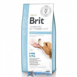 Brit GF Veterinary Diet Obesity 12 кг для собак, для снижения веса (ягнёнок) (1111151937)