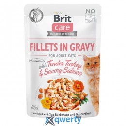 Brit Care Cat pouch 85g для кошек (филе индейки и лосося в соусе) (1111162661)