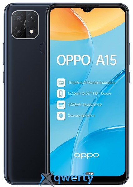 OPPO A15 2/32GB DYNAMIC BLACK (CPH2185 BLACK) Одесса, купить Смартфоны ...