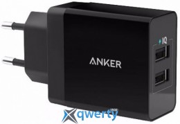 ANKER POWERPORT2 24W/4.8A + MICRO USB CABLE V3 BLACK (B2021L11/B2021G11)