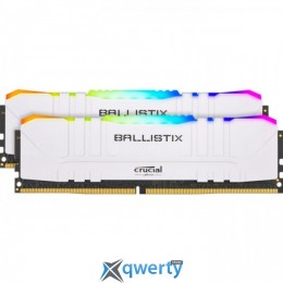 Crucial DDR4-3200 16GB PC4-25600 (2x8) Ballistix RGB White (BL2K8G32C16U4WL)