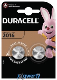 Duracell CR2016 2шт (5007667/5010969/5014810)