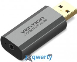 Vention USB Sound Card 7.1 Channel Gray (VAB-S19-H)