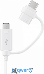 USB-A-USB-C+microUSB 1.5m Samsung USB Cable Combo White (EP-DG930DWEGRU)