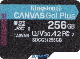 microSD Kingston Canvas Go! Plus 256GB Class 10 V30 A2 (SDCG3/256GBSP)