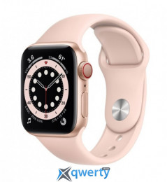 Apple Watch Series 6 GPS + LTE (M02P3) 40mm Gold Aluminium Case with Pink Sport Band