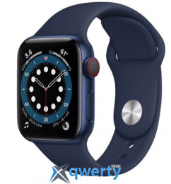 Apple Watch Series 6 GPS + LTE (M02R3) 40mm Blue Aluminium Case with Blue Sport Band
