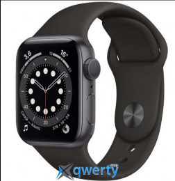 Apple Watch Series 6 GPS + LTE (M07H3) 44mm Space Gray Aluminium Case with Black Sport Band