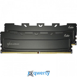 EXCELERAM Kudos Black DDR4 3200MHz 32GB Kit 2x16GB (EKBLACK4323216CD)