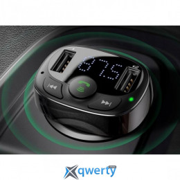 FM modulator Baseus T typed Bluetooth MP3 Car Charger S-09A (CCTM-01)