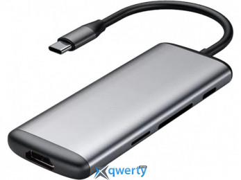 USB Type-C > Hub Xiaomi HAGiBiS Docking Station 6-in-1 (USB-C, PD, USB, HDMI, microSD/SD) Gray (UC39-PDMI) Gray