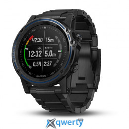 Garmin Descent Mk1 Dive Computer, Gray Sapphire with DLC Titanium Band (010-01760-01/010-01760-11)