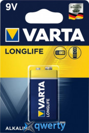 VARTA LONGLIFE 6LR61 [BLI 1 ALKALINE] (04122101411)