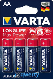 VARTA LONGLIFE MAX POWER AA BLI 4 ALKALINE (04706101404)
