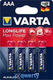 VARTA LONGLIFE MAX POWER AAA BLI 4 ALKALINE (04703101404)