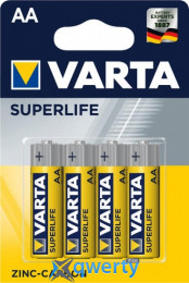 VARTA SUPERLIFE AA [BLI 4 ZINC-CARBON] (02006101414)