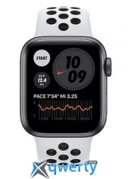 Apple Watch Nike SE GPS Cellular 44mm Space Gray Aluminum w. Pure Platinum/Black Nike Sport B. (MYYP2)