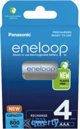 Panasonic Eneloop AAA 800mAh 4шт (BK-4MCDE/4BE)