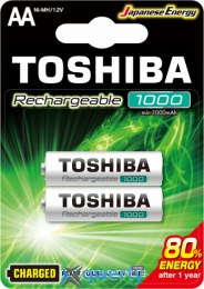 Toshiba AA/LR06/MN1500 1000mAh 2шт Ni-MH (THN-6GLE BP-2C) 4904530594748