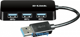D-Link USB-A→USB-Ax4 DUB-1341 Black