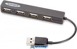 Digitus Ednet USB-A→USB-Ax4 (85040) Black