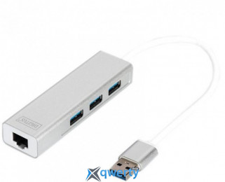 Digitus USB-A→USB-Ax3/RJ45 (DA-70250-1) Silver