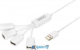 Digitus USB-A→USB-Ax4  (DA-70216) White