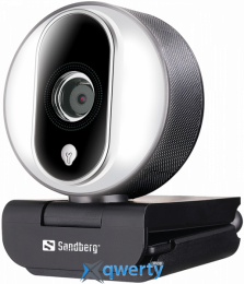 Sandberg Streamer USB Webcam Pro (с подсветкой) 1080p AF (134-12) 5705730134128