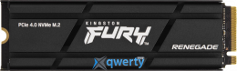 Kingston Fury Renegade 2280 PCIe 4.0 x4 NVMe with radiator 500GB (SFYRSK/500G)