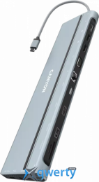 Canyon DS-90 14-в-1 USB-C→USB-Ax3/USB-Cx2/HDMI/VGA/DisplayPortx2/SD/microSD/3.5mm/USB-C-PD 100W (CNS-HDS90)