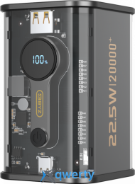 BYZ W90 20000mAh USB-A + USB-C PD 22.5W (BYZ-W90-B) Black