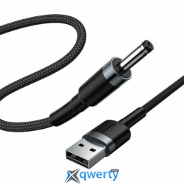 USB-A - DC 3.5mm 2A 1m Baseus Cafule Cable Gray/Black (CADKLF-G1) 6953156297517