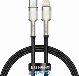Baseus Cafule Metal USB-C-Lightning 20W 2m Black (CATLJK-B01) 6953156202108