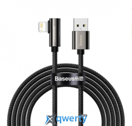 USB-A - Lightning 2.4A 2m Baseus Legend Series Elbow Fast Charging Data Cable Black (CALCS-A01)