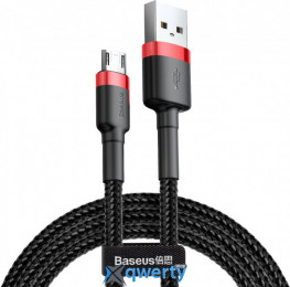 USB-A - microUSB 2.4A 1m Baseus Cafule Cable Red/Black (CAMKLF-B91) 6953156280342