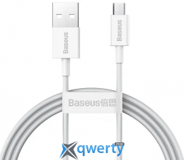 USB-A - microUSB 2A 1m Baseus Superior White (CAMYS-02)