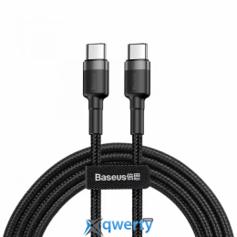 USB-C - USB-C 60W 1m Baseus Cafule Grey/Black (CATKLF-GG1) 6953156285200