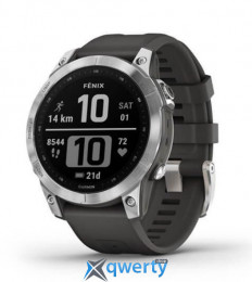 Garmin Fenix 7 Silver with Graphite Band (010-02540-00/01)