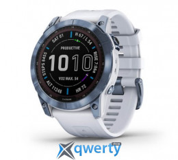 Garmin Fenix 7X Sapphire Solar M. Blue DLC Titanium w. Whitestone Band (010-02541-14/15)