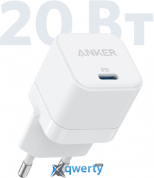 СЗУ Anker 312 Charger 20W USB-C White (A2149G21) 194644078034