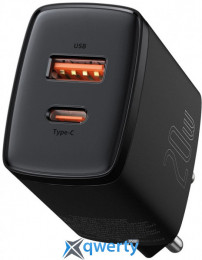 СЗУ Baseus Compact 20W USB-A+USB-C Black (CCXJ-B01) 6953156207233