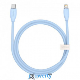 Type-C - Lightning BASEUS Jelly Liquid Silica Gel Charging Data Cable 1.2м (CAGD020003) Blue
