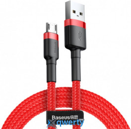 USB-A - microUSB 2.4A 1m Baseus Cafule Cable Red/Black (CAMKLF-B09)
