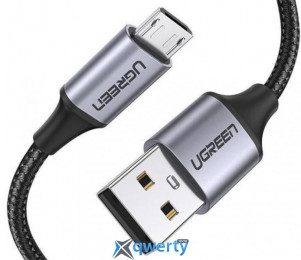 USB-A - microUSB 2A 1m Ugreen US290 Black/Grey (60146)