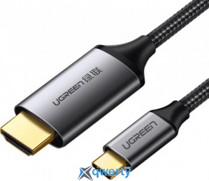 USB-C-HDMI-A 1.5m Ugreen MM142 Black/Grey (UGR-50570)