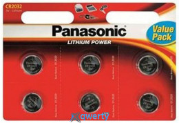 Panasonic Lithium Power CR 2032 6шт Lithium (CR-2032EL/6B)