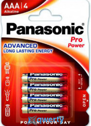 Panasonic LR03 Pro Power AAA 4шт Alkaline (LR03XEG/4BP)